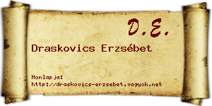 Draskovics Erzsébet névjegykártya